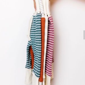 NEW Childhoods Skinny Sweats Size 18-24 Months Sangria Stripe Purple & White